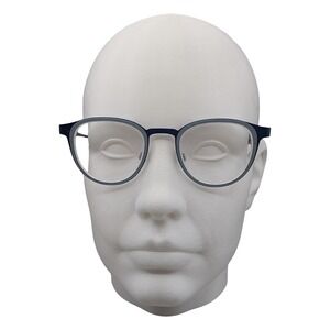 Bevel Rosa 6532 MBSY Eyeglasses Blue Grey Round Frame Japan 47-21